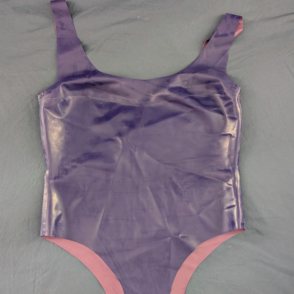 Purple Latex Bodysuit